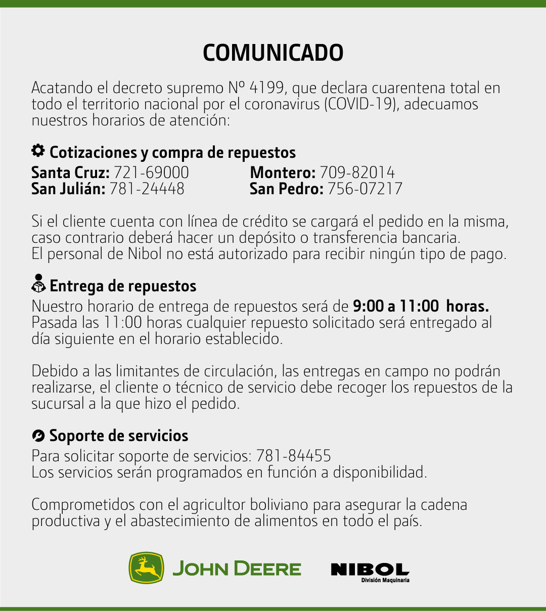 comunicado